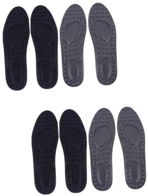 FOMIYES 4 Paare Einlegesohle Fußeinlagen Für Damen Atmungsaktive Innensohle Stützeinlagen Für Männer Fußkissen Pads Schuheinlagen Fußeinlagen Für Männer Sohleneinlagen Kräftige Baumwolle