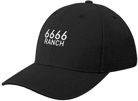 CIZIEOE Baseball Kappe Baseball Cap 6666 Ranch Four Sixes Ranch Baseballkappe Rugby Sonnenhut für Kinder Hüte für Männer Frauen