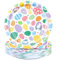 BFB Easter Egg Dessert Paper Plates Set 50 Disposable 7in Party Plates for Happy Easter Party Supplies