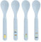 LÄSSIG Kinder Löffel Set (4 Stk.) Kinderbesteck ohne Melamin, BPA-frei, für Spülmaschine und Mikrowelle/Spoon Set Happy Fruits Lemon