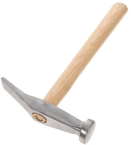 MUCKLILY Schuhhammer Stahlhammer Für Schuhmacherwerkstatt Rostfreier Hammer Mit Holzgriff Leichtes Und Praktisches Schuhmacherwerkzeug Für Schuhreparatur Und Installation Schlagfest Und