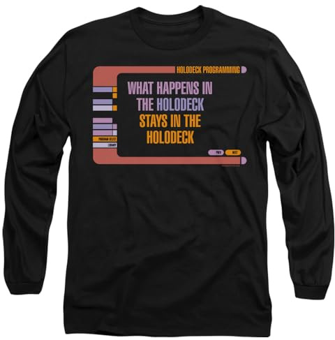 Star Trek Unisex Holodeck Secrets Mens Long Sleeve T Shirt T-Shirt
