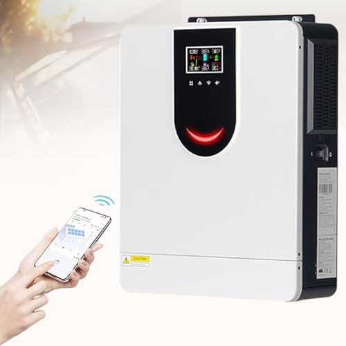 Onduleur hybride solaire 4200W 6200W, onduleur à onde sinusoïdale pure domestique, convertisseur de puissance hybride solaire, chargeur d'onduleur hybride hors réseau pour batteries au plomb acide e
