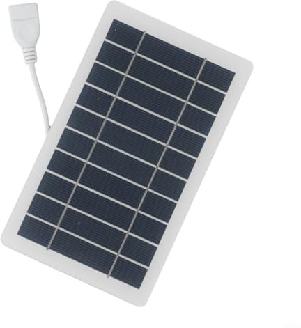 ZAMETTER 2W 5V Mini Pannello Solare USB Portatile Caricabatterie Pannelli Solari Esterni USB S-olar Char-ger per il Telefono FAI DA TE So-lar Pow-er Bank Campeggio Escursionismo Viaggi Arrampicata