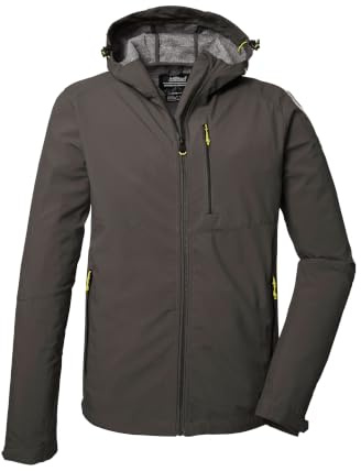 killtec Herren Softshelljacke/Outdoorjacke mit Kapuze KOS 259