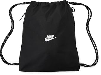 Nike Unisex Heritage Drawstring 2.0 Beutel, Black/Black/White, One Size