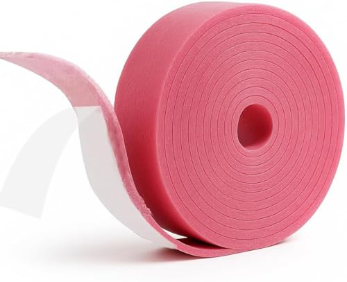 Self-Adhesive Edge Insulation Strip, Edge Insulation Strip for Screed, Insulation Tape, for Underfloor Heating, Sound Insulation and Thermal Insulation, 50 mm x 5 mm x 10 m