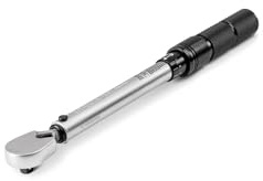 TEKTON 1/4 Drive Dual Direction Micrometer Torque Wrench (20-200 lbs) | TRQ50402