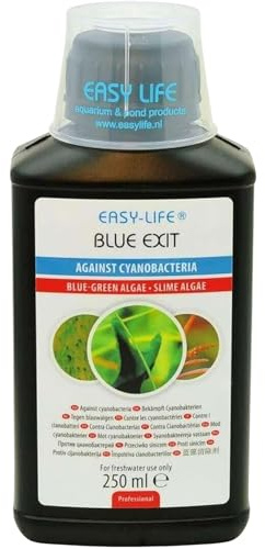 Easy Life Blue Exit – 250 ml Behandlung gegen Blaualgen im Aquarium, bekämpft effektiv Cyanobakterien, einfache Anwendung, sicher für Fische und Pflanzen
