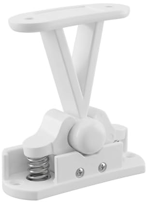 Static Caravan Door Retainer Catch Door Stopper with Stainless Steel Springs Motorhome Door Retainer Accessories T Type Holder Clip for RV Camper Boat Motorhome Static Caravan Locker External Doors