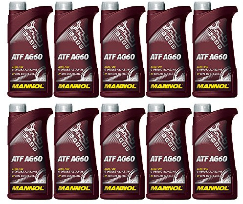 10 x 1L MANNOL ATF AG60 / 5-6- 8- Stufig Automatikgetriebeöl