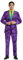 OppoSuits The Joker – Costumi di Halloween Supereroi con Licenza per Uomo Completo: Giacca, Pantaloni e Cravatta Abito, Viola, 46