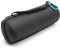 vhbw Tasche Hülle Case kompatibel mit JBL Flip 1, 2, 3, 4 Bluetooth Lautsprecher Box - schwarz, mit Tragegurt