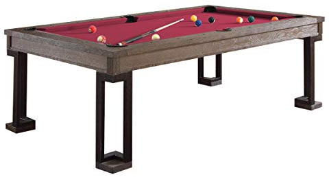 Billiard-Royal Billardtisch Pooltisch Modell Morpheus 7 ft. mit hochwertigem K-55 Bandengummi und freier Tuchwahl, Tuchfarbe:ES 45 Red