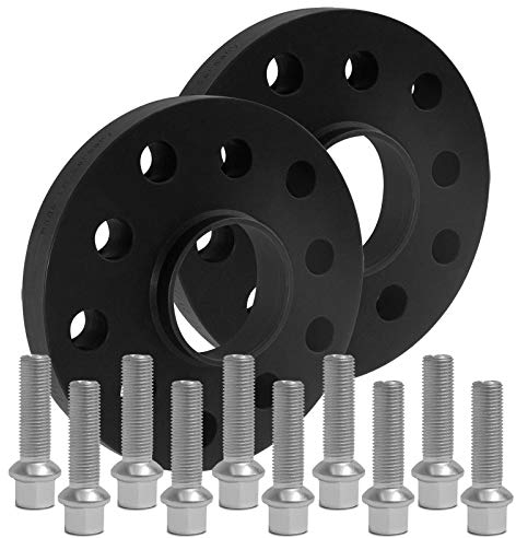 BlackLine Spurverbreiterung 20mm (10mm) mit Schrauben silber 5x112 66,6mm - 12168W_16_M1415KU37B