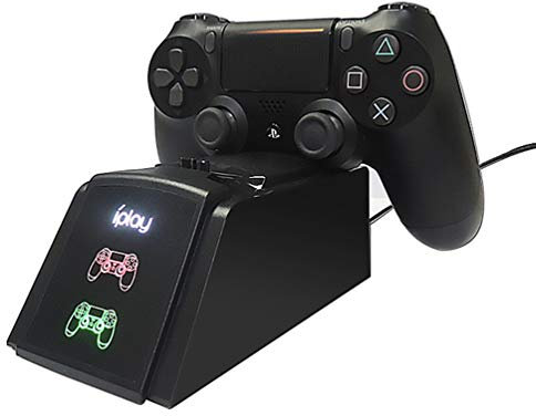 Parisana Controller Charger for Ps4, Playstation 4 Controller Charging Station Quick Charge USB Durability