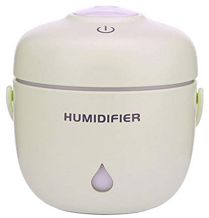 Humidificateur Cadeau De Cuiseur De Riz Créatif, Conception De Réduction De Bruit ≤30db, Purification De L'air Humidifié, Mode D'humidification Deux Tranches, Yellow