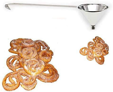 EVA Imbuto per frittelle tirolesi fortaie strauben Dolci fritti frittelle zeppole mestolo Forato