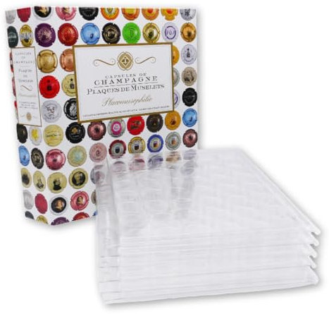 Philantologie Album illustré avec 6 Feuilles Encap pour 252 muselets de Champagne.