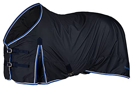 HORZE Regendecke Glasgow, Outdoor Decke wasserdicht, Light Turnout 0g, Blau, 155