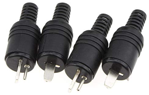 kenable 2 pin DIN Plug Speaker and HiFi Connector Screw Terminals Strain Ends [4 Pack]