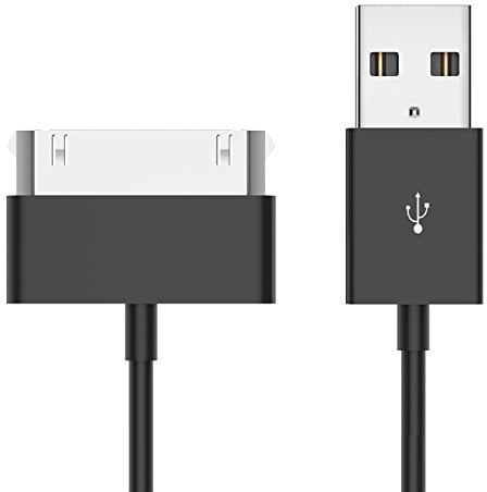 Master Cables Replacement 30-Pin USB Data Sync Charging Cable Compatible with iPhone 4/4s,3G/3GS, iPad 1/2/3 and iPod, 1 Metre, Black