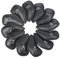 Techson Golf Club Headcovers (Black, 12pcs), Waterproof Portable Iron Head Covers Protector, Outdoor Leather Golf Putter Accessories Equipment (Black)