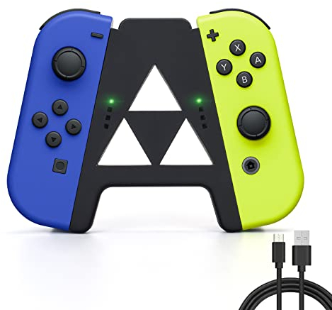 DLseego Joy Con Griffe für Switch und Switch OLED, Joy Con Grip Controller Tragbarer A-Grip,Plug and Play-Schwarz
