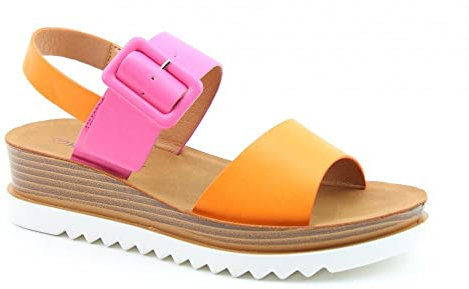 Heavenly Feet Pistacho Rosa/Naranja, Naranja Fucsia, 40 EU