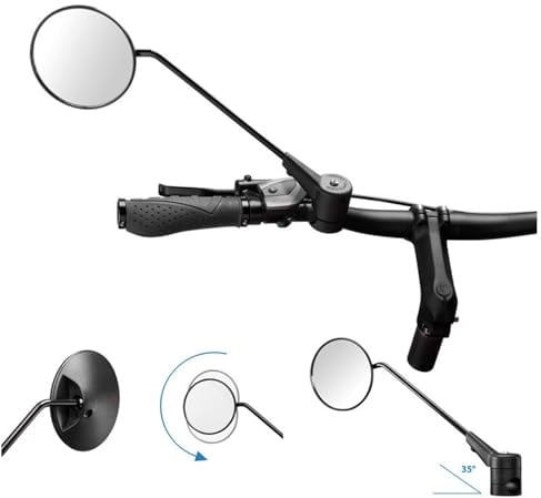 Krampe Fahrradspiegel-2321050100 Fahrradspiegel, Schwarz, Einheitsgröße