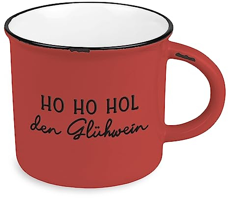 Kaffeetasse vintage| Keramik Becher zum verschenken | 400 ml |Weihnachten | Ho Ho Hol