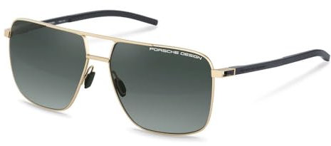 Porsche Design Unisex P8963 Sunglasses, D226 Gold, Black, 61