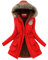KONG JIMFAN Strickjacke Damen Gothic Mantel Damen Jacke Damen Jeansblazer Damen Fleecejacke Damen Hoodie Schwarz Damen Regenjacke Grosse Groessen Regenjacke Rennrad Damen-Jacken(Rot,XXL)