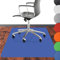 NOVA FORMA Bodenschutzmatte Chroma für Hartböden - farbige Bürostuhlunterlage aus robustem, rutschfestem BPA-freiem PE-Kunststoff - schützt vor Kratzern & Abnutzung - 90x120 cm Blau