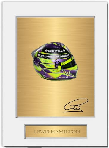 Generic Foto autografata di Lewis Hamilton 2024, poster formato A4 per fan di F1 Racing
