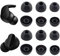 Adhiper Replacement Eartips for Beats Studio Buds/Fit Pro/Studio Buds+, Silicone Ear Tips for Beats Fit Pro, Fit Securely & Exactly (6 Pairs/Black)