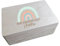 minimutz Erinnerungskiste Kindergarten - Personalisiert mit Name - Erinnerungsbox mit Regenbogen und Gravur - Holzbox mit Deckel S (20 x 20 x 14 cm)