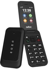 ADOC SC04 Teléfono Móvil 4G de Tapa con Whatsapp, Pantalla Táctil, Video conferencias, Teclas Grandes, Botón SOS, Fácil de Usar, Batería Duradera, Bluetooth, Wi-Fi, Android 12. Compatible audífonos.