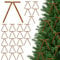 BKEPDY 24 Stück Weihnachtsbaumdekoration Festliche Weihnachtsdeko Bögen für Weihnachtsschleifen Glitzer Weihnachtsbaumschleifen Christmasgeschmack （Braun）