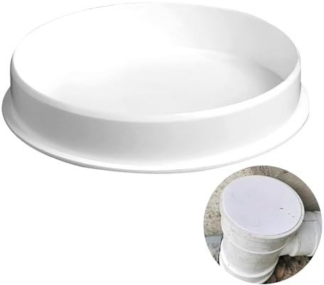 Couvercle pour tuyau de ventilation DN 100 - Couvercle de tuyau 100 mm - En PVC - Pour tuyaux de drainage - Blanc cassé