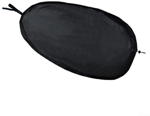 babominimer Housse imperméable pour kayak en tissu Oxford 420D Protection UV50+ Cordon de serrage réglable Sangle supplémentaire Coupe-vent 4 tailles disponibles Noir (S)