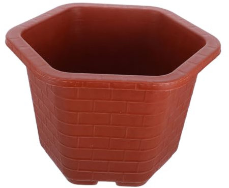 CAXUSD Vaso Esagonale in Plastica Per Piante Grasse Contenitori Per Giardino Casa Ufficio Balcone Fiori Alberi
