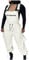 Latzhose für Damen, lässiger Overall für Damen, Fleece-Overall, Cami Co Ord, einfarbig, Tasche, Kordelzug, Lammfell, warme Hose, Overall, Skihose, beige, XXL