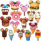 RiVolTa Mouse Cruise Door Decorations - 16 PCs Cute Magnets Ice Cream Ship Cabin Magnetic Stickers Funny Animal Stateroom Decal Accessories Refrigerator for Summer Party Carnival Holiday Locker Decor