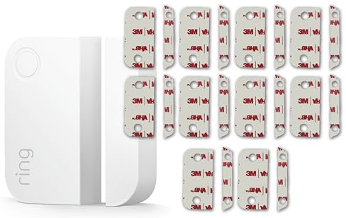 20x Replacement Secure Hold Adhesive Tape for Ring Alarm Contact Sensors & Magnets 2nd Gen, Strong Hold Double-Sided Pads for Easy Installation On Door Window, Pre-Cut No Cutting Needed Peel and Stick