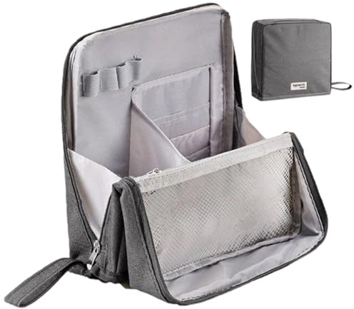 Teksome Kosmetik Reisetasche - wasserdichte Tragbare Vertikale Kosmetiktasche,Kosmetikzubehör Für Foundation Lippenstift Lidschatten Sonnencreme Shampoo Spülung