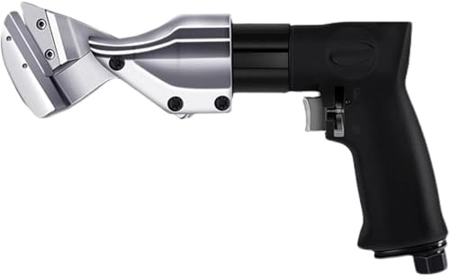 Pneumatic Scissors with Replacement Blades - Continuously Variable Transmission, Perforated Vent for Metal Sheets, Ideal for Iron and Stainless Steel