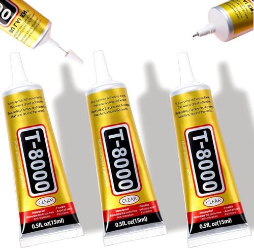 3PCS T8000 Phone Screen Glue: Clear Repair Adhesive for Phone Screens, Electronics, Jewelry - Strong Bonding, Fast-Drying, Waterproof & Durable Multi-Purpose Fix