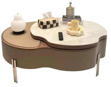 YANGJINGOZ-2025 Wohnzimmertisch Kreativer Lift-Couchtisch for kleine Wohnzimmer, höhenverstellbar, platzsparendes Design, Wohnmöbel Gartentisch