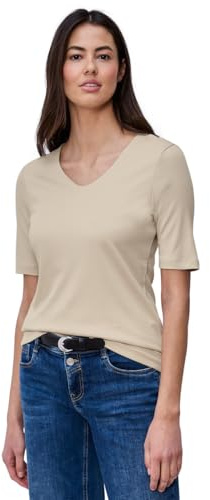 Damen Basic T-Shirt mit blickdichter Front
